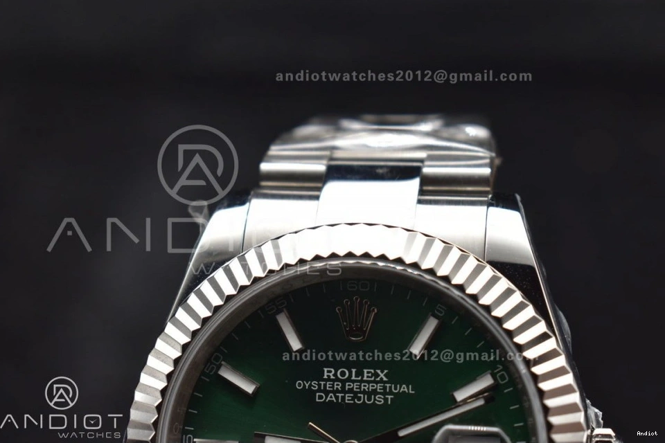 1:1 Dial Bracelet Green Steel 126334 on DateJust 904L Oyster Sundust Edition SA3235 DIWF Best 41 1108